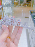Pivoine Bridal Tiara Milano Sterling Silver and Crystal Princess Crown 25