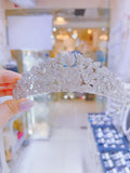 Pivoine Bridal Tiara Milano Sterling Silver and Crystal Princess Crown 14