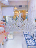 Pivoine Bridal Tiara Milano Sterling Silver and Crystal Princess Crown 28*