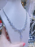 Pivoine Milano Sterling Silver and Crystal Bridal Necklace 34