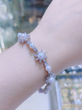 Pivoine Milano Sterling Silver and Crystal Bridal bracelet 15