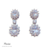 Pivoine Milano Sterling Silver and Crystal Bridal Earrings 10