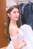 Pivoine Bridal Tiara Milano Sterling Silver and Crystal Princess Crown 28*
