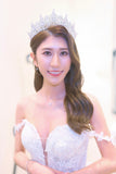 Pivoine Bridal Tiara Milano Sterling Silver and Crystal Princess Crown 28*