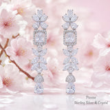 Pivoine Milano Sterling Silver and Crystal Bridal Earrings 38