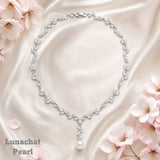 Lunachat 925純銀12-13mm 枝葉主調淡水珍珠頸鍊*