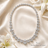 Pivoine Milano Sterling Silver and Crystal Bridal Necklace 7