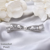 Lunachat Sterling Silver and Crystal Pearl Brooch Milano 31