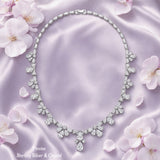 Pivoine Milano Sterling Silver and Crystal Bridal Necklace 12