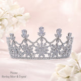 Pivoine Bridal Tiara Milano Sterling Silver and Crystal Princess Crown 16