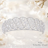 Pivoine Bridal Tiara Milano Sterling Silver and Crystal Princess Crown 10