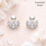 Lunachat 925純銀5-6mm 淡水珍珠耳環