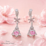 Pivoine Milano Sterling Silver and Crystal Bridal Earclips 186