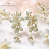 Lunachat 意大利工藝大鈴蘭花夾耳環Earclips