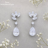 Pivoine Milano Sterling Silver and Crystal Earrings and Earclips 59*