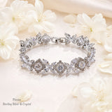 Pivoine Milano Sterling Silver and Crystal Bridal bracelet 17