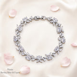 Pivoine Milano Sterling Silver and Crystal Bridal bracelet 24