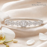 Pivoine Milano Sterling Silver and Crystal Bridal bracelet 23