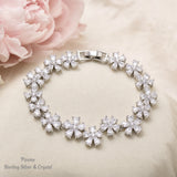 Pivoine Milano Sterling Silver and Crystal Bridal bracelet 25
