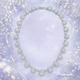 Pivoine Milano Sterling Silver and Crystal Bridal Necklace 3*