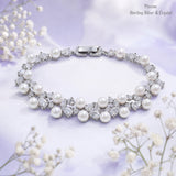Pivoine Milano Sterling Silver and Crystal Bridal bracelet 5