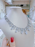 Pivoine Milano Sterling Silver and Crystal Bridal Necklace 41