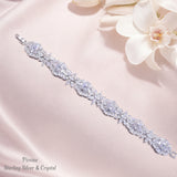 Pivoine Milano Sterling Silver and Crystal Bridal bracelet 3
