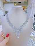 Pivoine Milano Sterling Silver and Crystal Bridal Necklace 29
