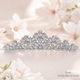 Pivoine Bridal Tiara Milano Sterling Silver and Crystal Princess Crown 25