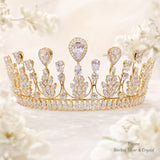 Pivoine Bridal Tiara Milano Sterling Silver and Crystal Princess Crown 32
