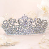 Pivoine Bridal Tiara Milano Sterling Silver and Crystal Princess Crown 11