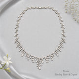 Pivoine Milano Sterling Silver and Crystal Bridal Necklace 2