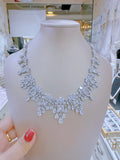 Pivoine Milano Sterling Silver and Crystal Bridal Necklace 39