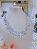 Pivoine Milano Sterling Silver and Crystal Bridal Necklace 39