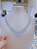 Pivoine Milano Sterling Silver and Crystal Bridal Necklace 5