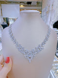 Pivoine Milano Sterling Silver and Crystal Bridal Necklace 5