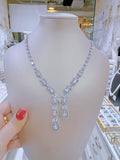 Pivoine Milano Sterling Silver and Crystal Bridal Necklace 1
