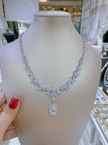 Pivoine Milano Sterling Silver and Crystal Bridal Necklace 34