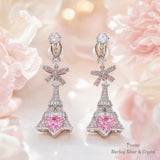 Pivoine Milano Sterling Silver and Crystal Bridal Earrings 178