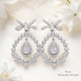 Pivoine Milano Sterling Silver and Crystal Bridal Earrings 167