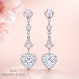 Pivoine Milano Sterling Silver and Crystal Bridal Earrings 170