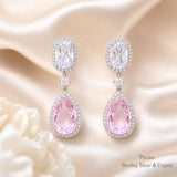 Pivoine Milano Sterling Silver and Crystal Bridal Earrings 145