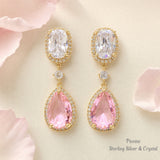 Pivoine Milano Sterling Silver and Crystal Bridal Earrings 144