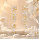 Pivoine Milano Sterling Silver and Crystal Bridal Earrings 152