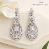 Pivoine Milano Sterling Silver and Crystal Bridal Earrings 47*
