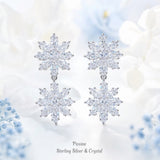 Pivoine Milano Sterling Silver and Crystal Bridal Earrings 27
