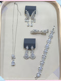 Pivoine Milano Sterling Silver and Crystal Bridal Earrings 49