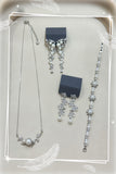 Pivoine Milano Sterling Silver and Crystal Bridal Earrings 165