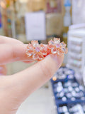Lunachat 水晶花夾耳環 Earclips