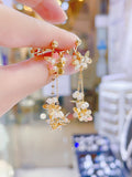 Lunachat 小金花串串夾耳環 Earclips